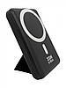 Портативна магнітна бездротова батарея 10000 mAh з підставкою XON PowerBank Magsafe Stand (YC1G2) 15 W Black (5060948063159), фото 2