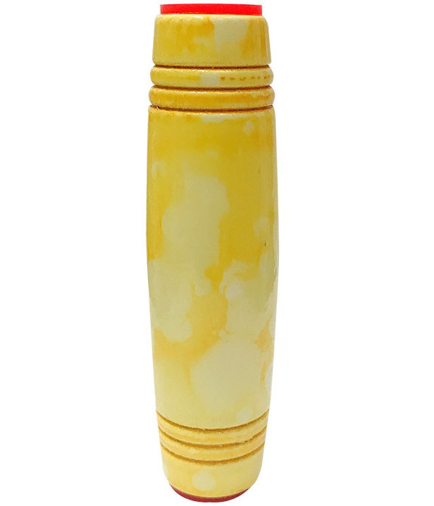 Антистрес-іграшка для дорослих і дітей Mokuru 9.4 х 2.5 х 2 см у розводах Жовтий (v-11693), фото 1