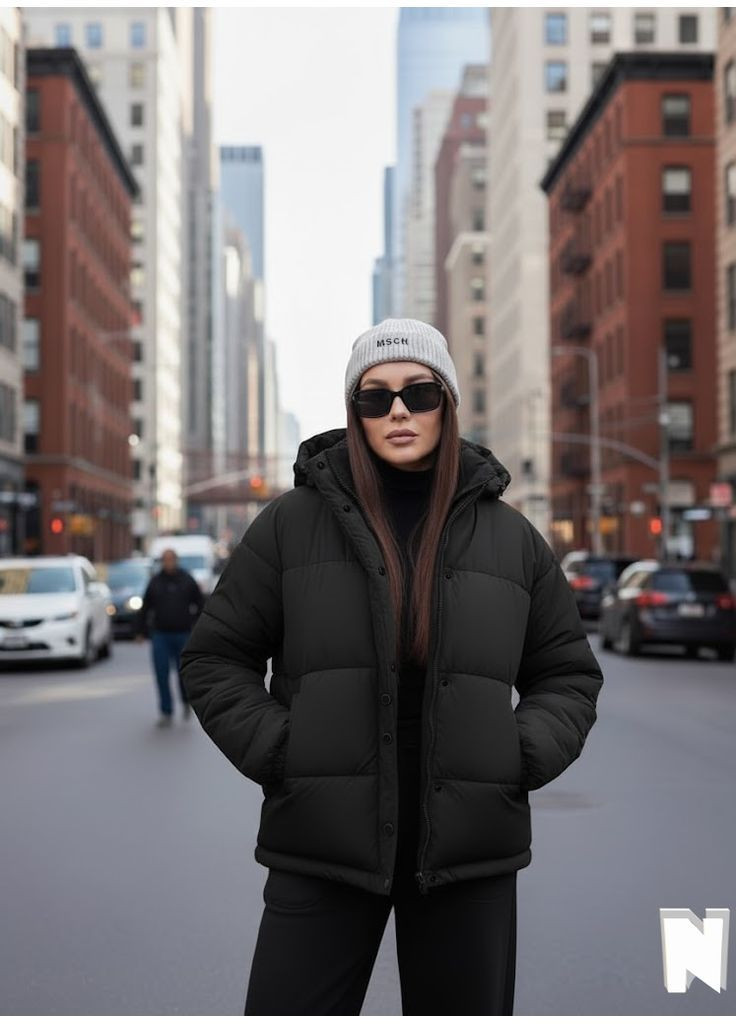 Зимова куртка зі знімним капюшоном та спущеними плечовими швами Розмір: 42-48, фото 1