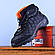 Термо Кросівки Черевики Merrell Ice Cap Moc чорні з помаранчевим високі, фото 4
