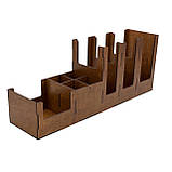 Барний органайзер 60х15 см для стаканчиків, паличок і серветок, коричневий, фото 3