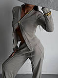 Костюм прогулянковий штани та кофта на гудзиках 3353, фото 8