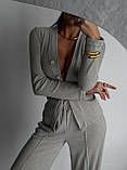 Костюм прогулянковий штани та кофта на гудзиках 3353, фото 2