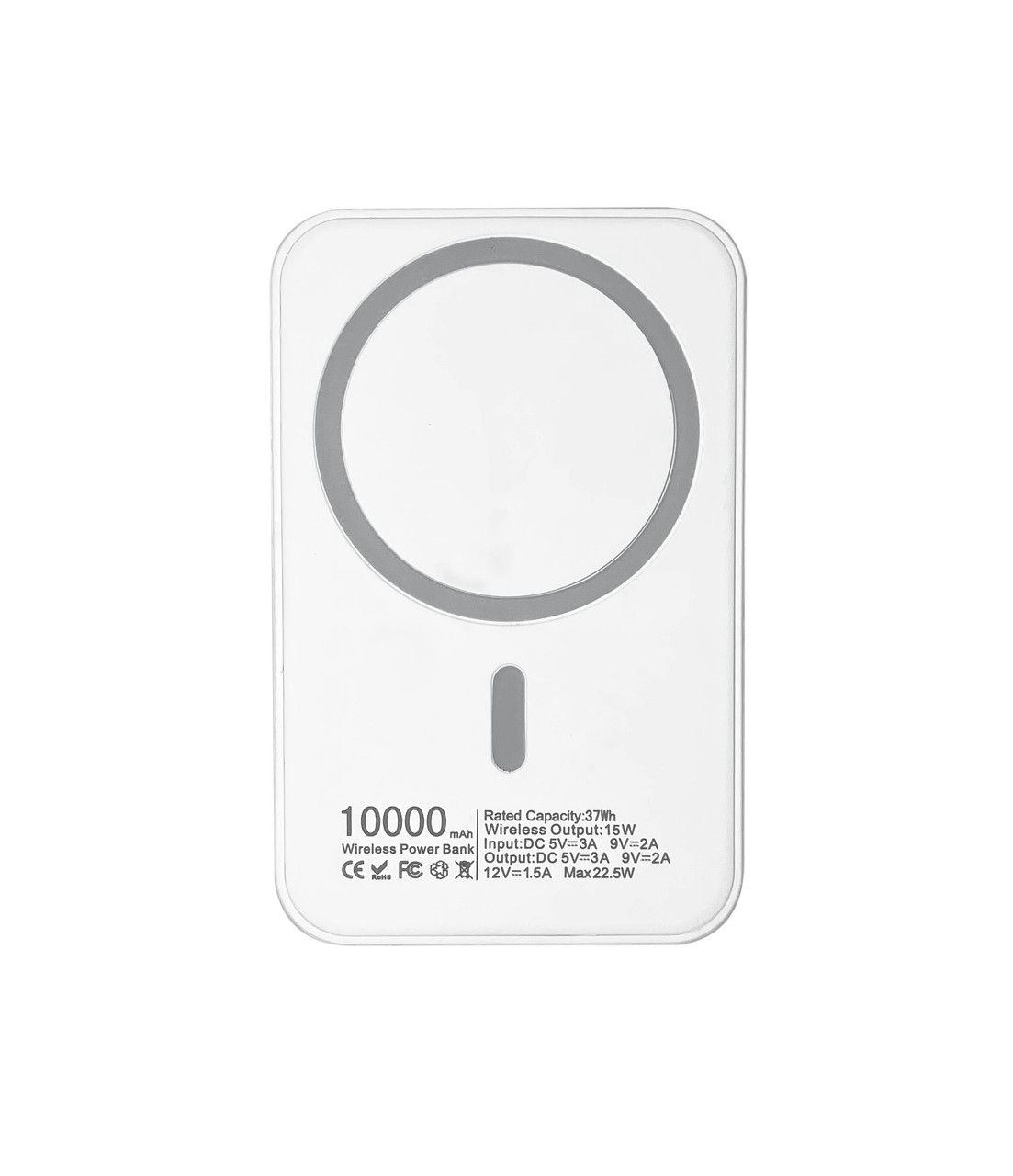 Портативна магнітна бездротова батарея XON PowerBank Magsafe 10000 mAh 15W Білий (YC1W2 7768), фото 1
