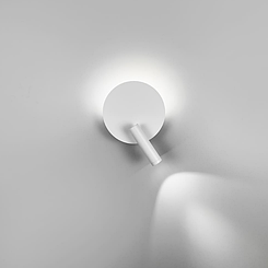 Біле бра зі спотом у круглому корпусі Ø 15 см WJ034/150 WT