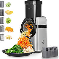 Електрична тертка для сиру 5 в 1, велика електрична тертка для подавання