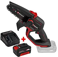 Аккумуляторная цепная мини пила Einhell Professional GP-PS 18/20 Li BL-Solo (1 АКБ 4А и ЗУ) пилы 18 v для дачи и ручных работ