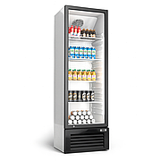 Шафа холодильна HURAKAN HKN-BC249C, скляні розпашні двері