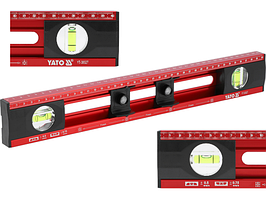 Рівень для електриків 400 мм — алюміній + ABS, 2 капсули, точність 0,5 мм Yato