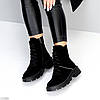 Стильні чорні черевики на кожен день натуральна замша на флісі, фото 7