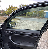 Дефлектори вікон із хром молдингом, вітровики Skoda Kodiaq 2017-2023 (нержавейка 3D), фото 9