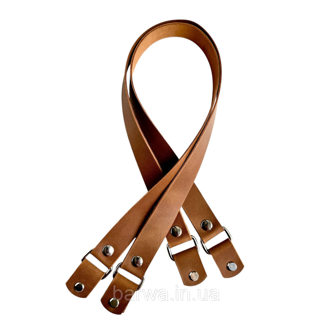 Ручки для сумки з натуральної шкіри на гвинтах