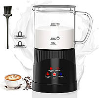 Електричний спінювач молока OMISOON 4-в-1, автоматичний спінювач молока 400 мл, автоматичне вимкнення, безшумна робота, підігрівач