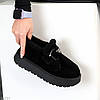 Утеплені чорні лофери натуральна замша в асортименті, фото 2