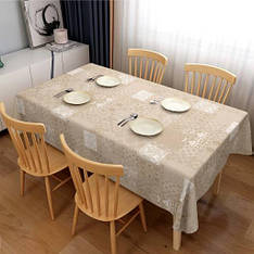 Скатертина лакована для столу на тканинній основі з фотодруком