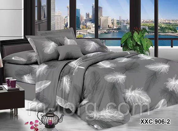 Постільна білизна ЗD ефект сімейства, прость 2*220,2 підковдри 150*220,2 наволочки 70/70, фото 1