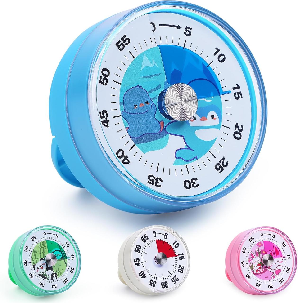 Візуальний таймер для дітей — 60-хвилинний механічний кухонний таймер, цифровий таймер, який може замінити дитячий таймер, фото 1