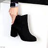 Класичні замшеві ботильйони на стійких підборах, фото 2
