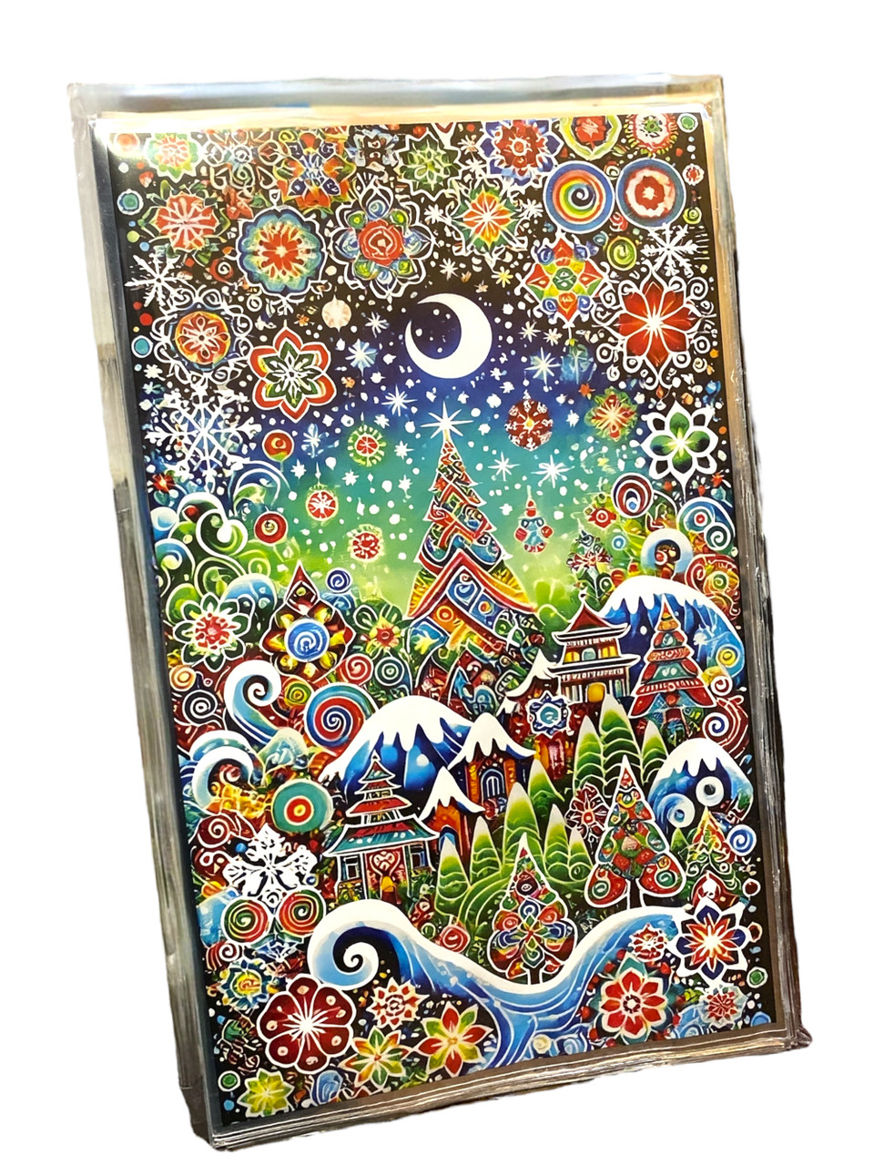 Упаковка новорічна для цукерок і печива до 1,5 кг Зелений, фото 1