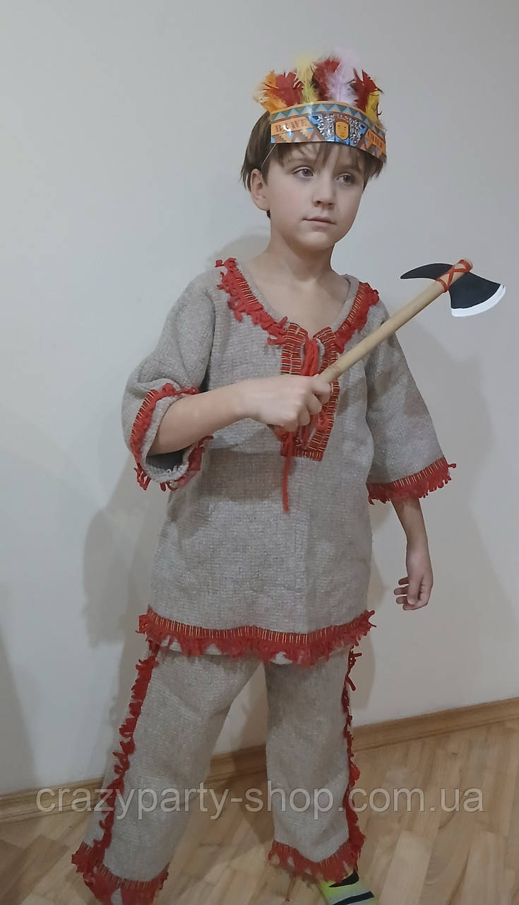 Карнавальний костюм Індіанця. Ріст 134-136 см. б/в, фото 1