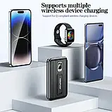 Магнітний повербанк PBDY202 10000 мА·г Бездротова зарядка 15 Вт, швидка зарядка 22,5 Вт, магнітна зарядка Apple Watch 3 Вт, фото 7