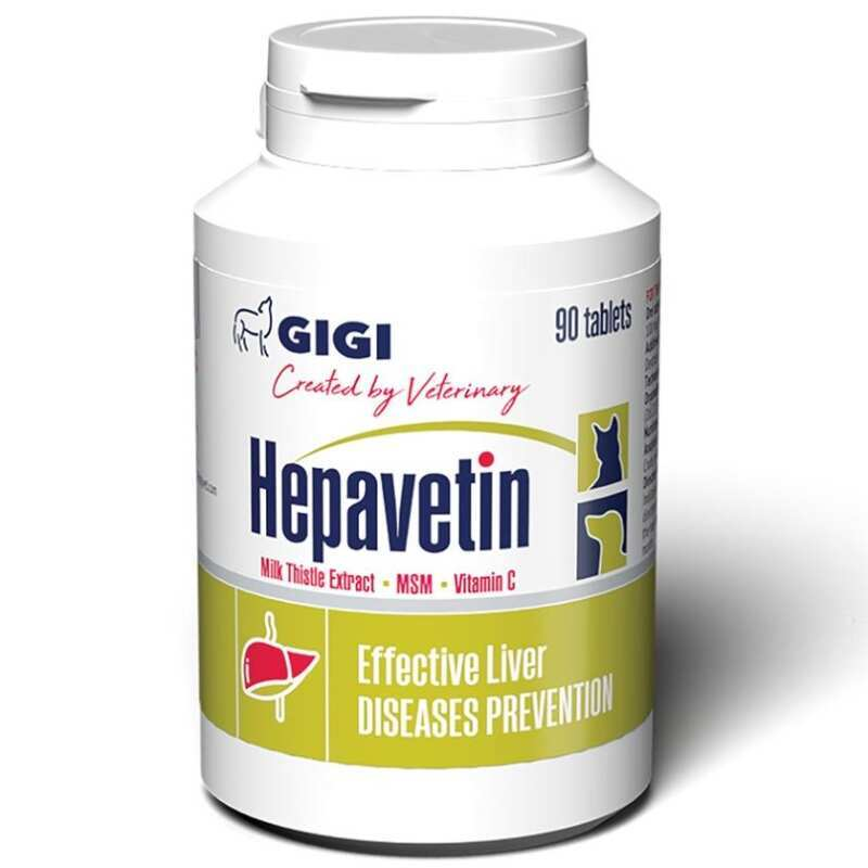 Гепатопротектор для котів і собак Gigi Хепаветін 90 шт, фото 1
