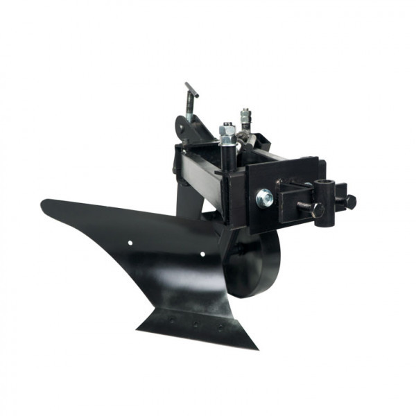 Плуг для мотоблока Zirka-105 (опорне колесо, коротка рама) (захоплення 20 см) (ПЛ10), фото 1