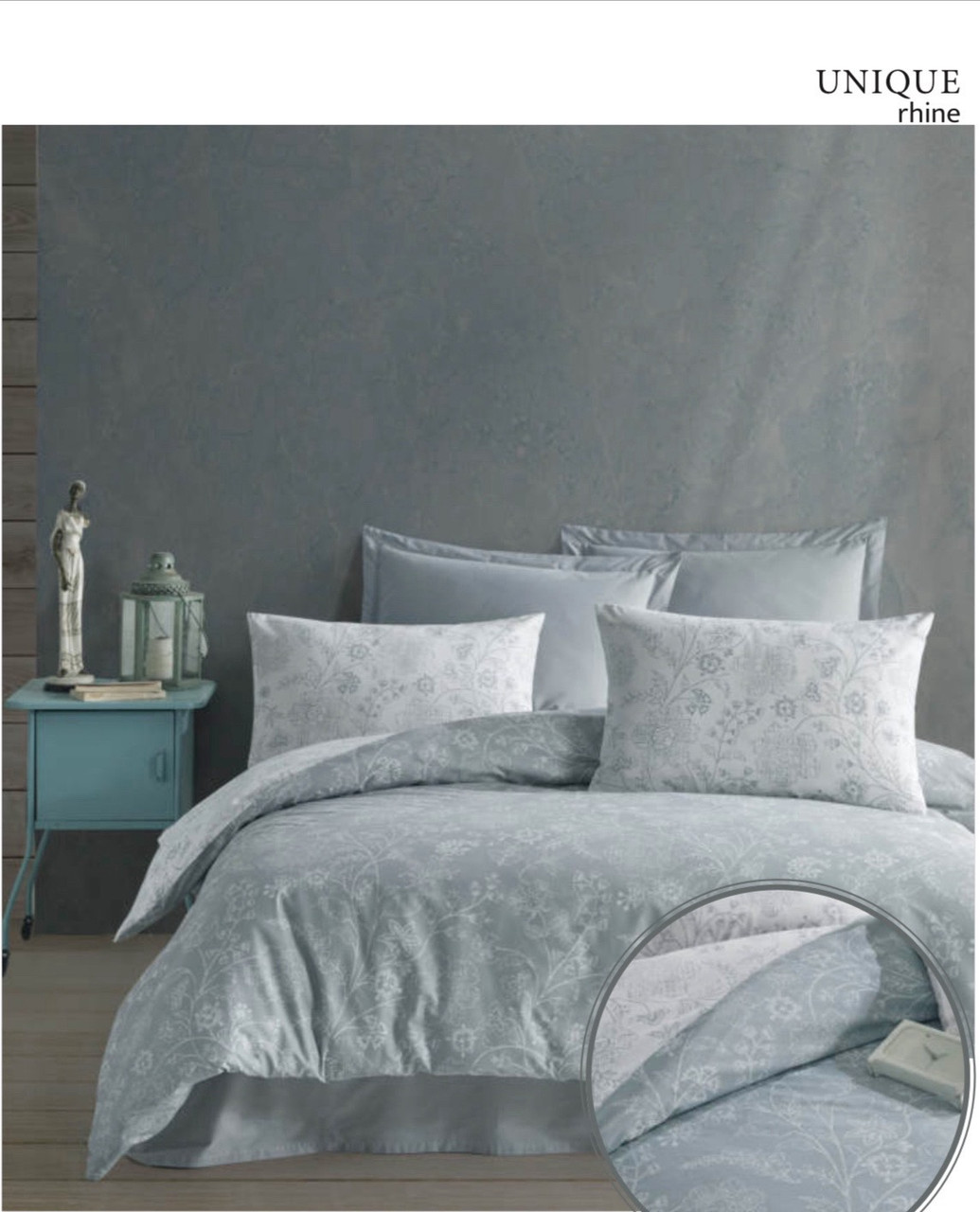Постільна білизна Altinbasak ранфорс сімейний розмір Unique rhine, фото 1