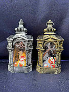 Декоративний новорічний ліхтар нічник "Свічка" на батарейках, з підсвіткою