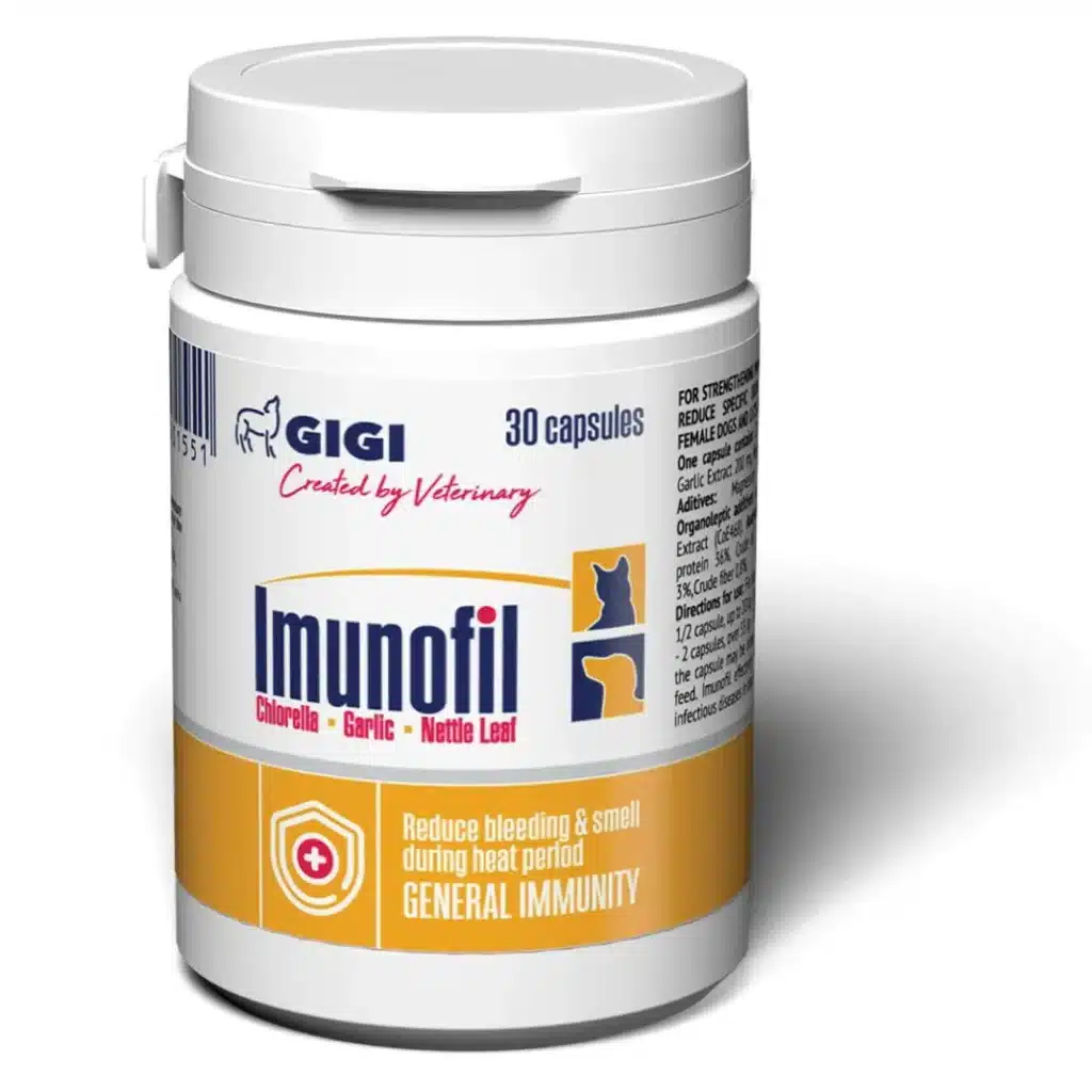 Комплекс на основі рослинних екстрактів для зміцнення імунітету у котів та собак Gigi Imunofil 60шт, фото 1