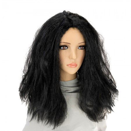Чорна перука 60 см., фото 1