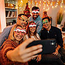Новорічні окуляри для різдвяних вечірок Christmas Glasses Model 2, фото 3