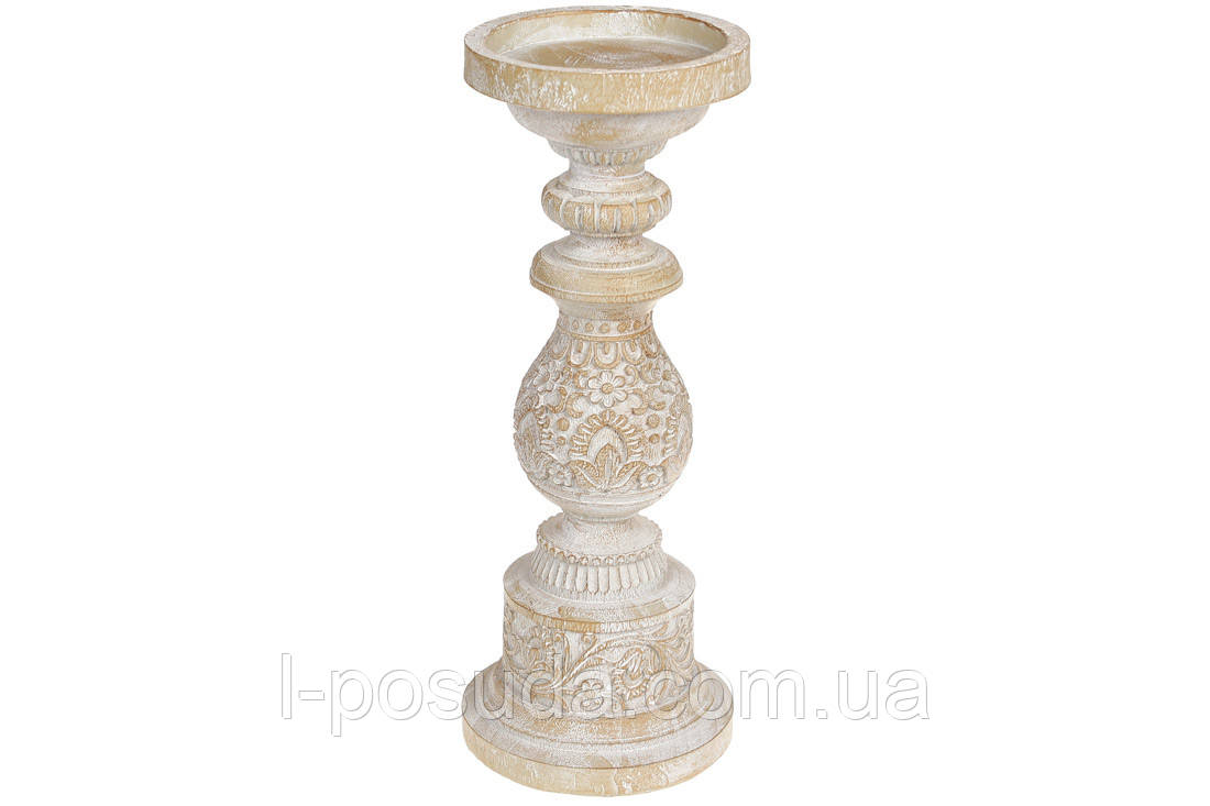 Підсвічник фігурний Naturelle 31см колір дерева, фото 1