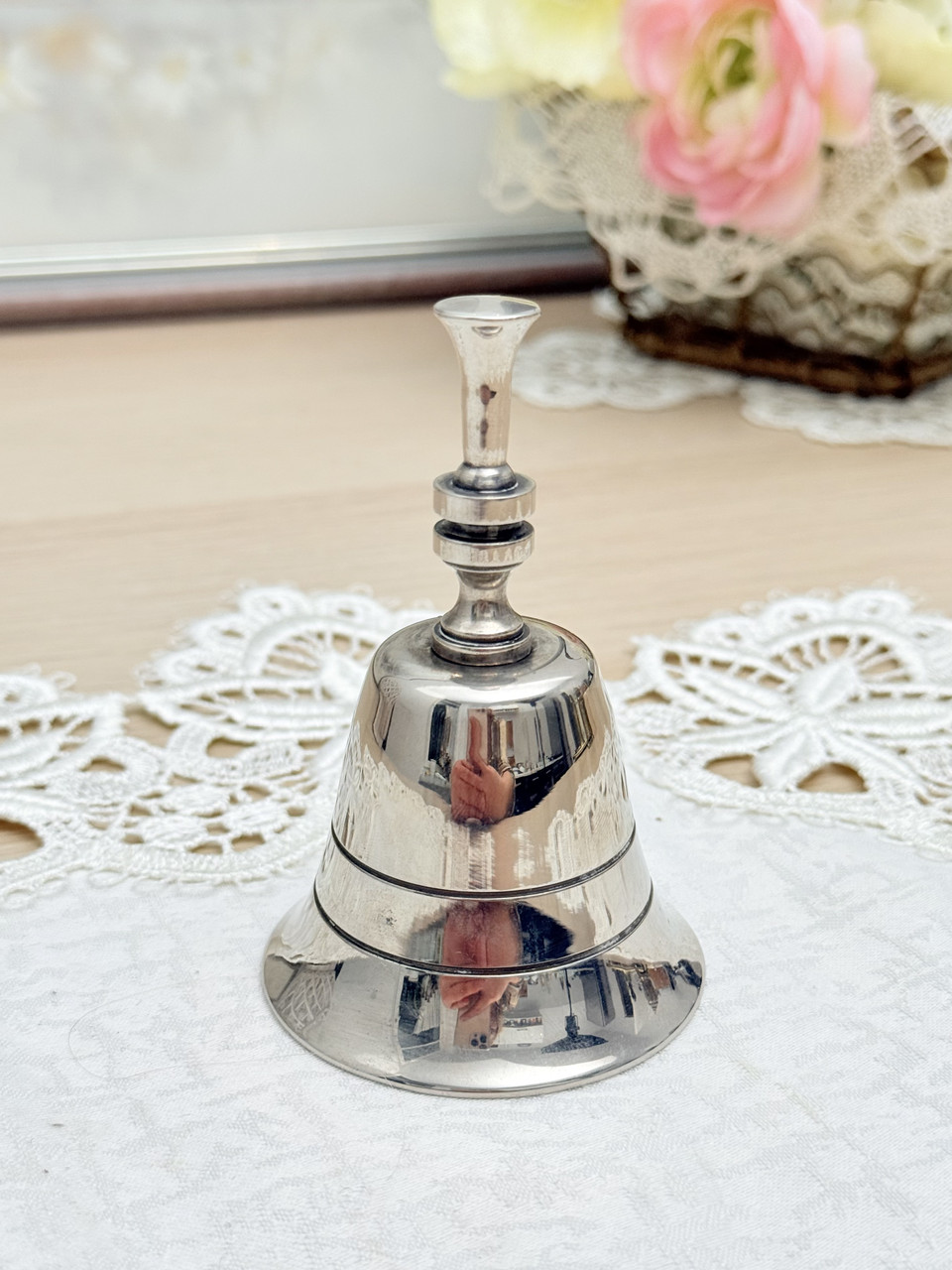 Старий колекційний посріблений дзвіночок, сріблення, Німеччина, вінтаж, фото 1