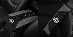 Набір чохли на автомобільний підлокотник та ремінь безпеки