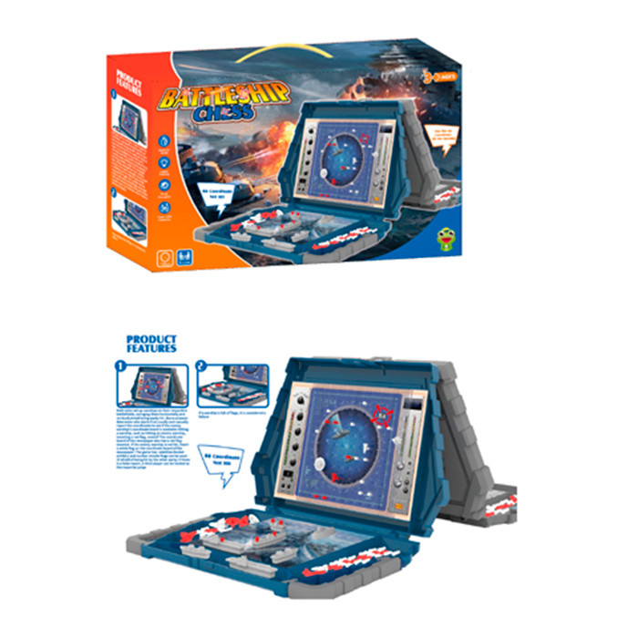 Настільна гра 595-21 (24шт) Морський бій, ігрове поле 2шт 30-23-в22,5см, в кор-ці, 36,5-22,5-9,5см, фото 1