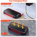 HETP Solar Wireless Power Bank, 26800 мА·год 25 Вт Портативний зарядний пристрій PD, подвійні виходи QC 4.0, вхід і вихід USB C, фото 5