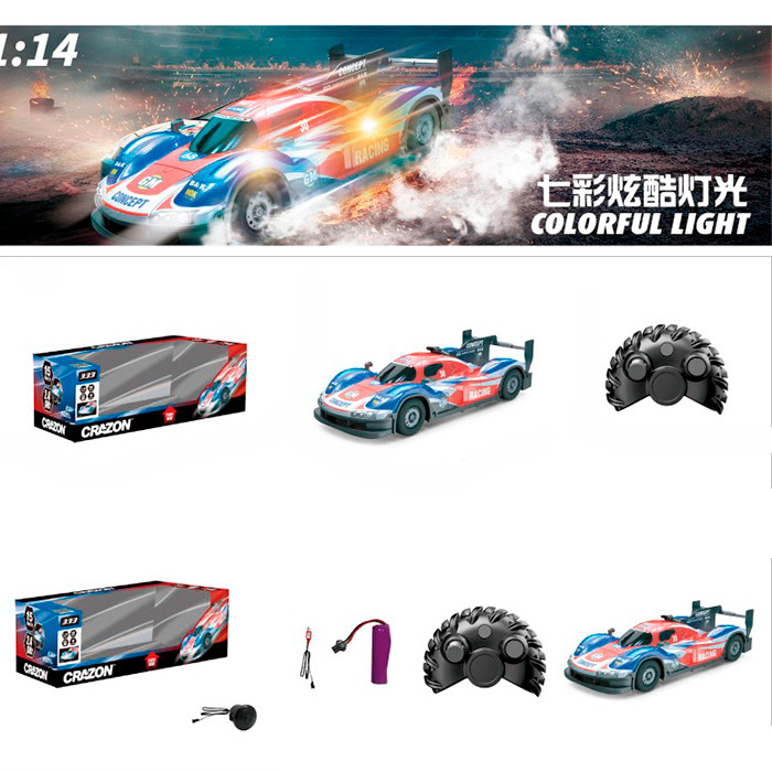 Машина 333-TG25141B (16шт) р/к 2,4 GHz,1:16,акум, 33см,світло,корпус не б'ється,гум.колеса, USBзар,2кольори,в кор-ці,, фото 1