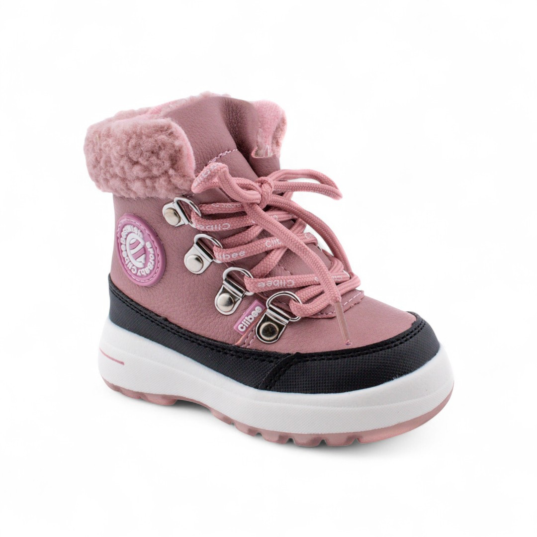 Зимові дитячі черевики для дівчинки Clibee рожеві (H188-pink), фото 1