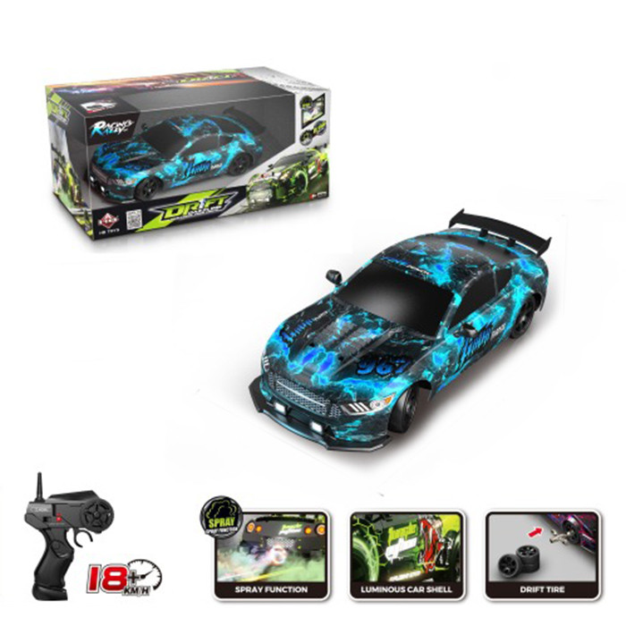 Машина SC16A12 (12шт) р/к, 2,4G, 1:16, 28см, світло, акум,корпус не б'ється, пара/дим,дрифт,доп.колеса,4х4, USBзар, в кор-ці,, фото 1