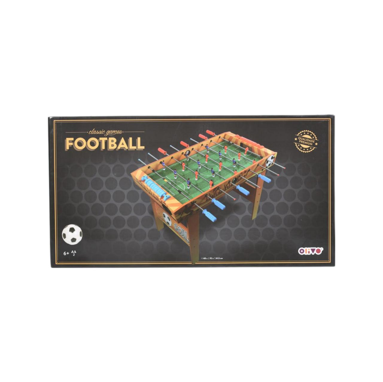 Футбол FD108108 (2шт) дерев'яний, на ніжках, на штангах, 92-48-61,5см, поле 80-46см, в кор-ці, 98,5-52,5-9см, фото 1