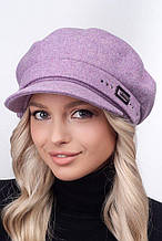 Жіноча кашемірова кепка, колір лиловий