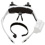 Окуляри-лупа 9892GJ-3A з LED підсвічуванням й змінними лінзами 10x–25x для ремонту годинників та ювелірних робіт, фото 3