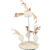 Іграшка для котів на пружинках з пір'ям Trixie (Тріксі) 15х30 см