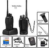 Baofeng Walkie Talkies bf-888s Перезаряджувані двосторонні радіостанції для дорослих на дальні ходи, фото 3