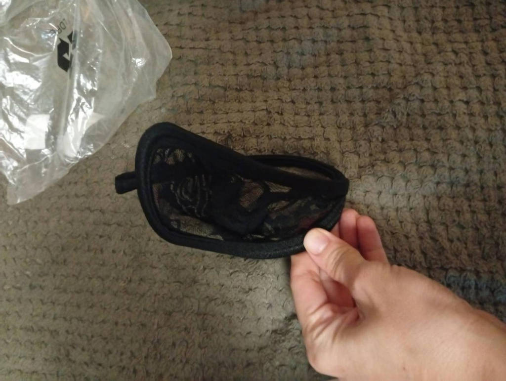 Чоловічі с-стринги мереживні чорні - фото покупців 1