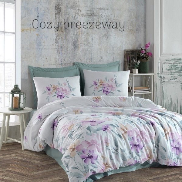 Постільна білизна Altınbasak ранфорс полуторний розмір Cozy breezeway, фото 1