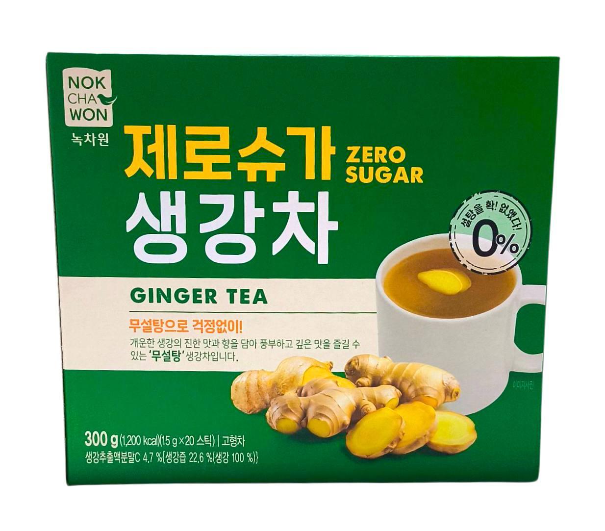 Імбирний чай без цукру 300 г, (20 стіків) Nokchawon, фото 1