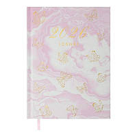 Блокнот Щоденник датований 2026 рік "MIST" Рожевий BM.21164-43 Buromax