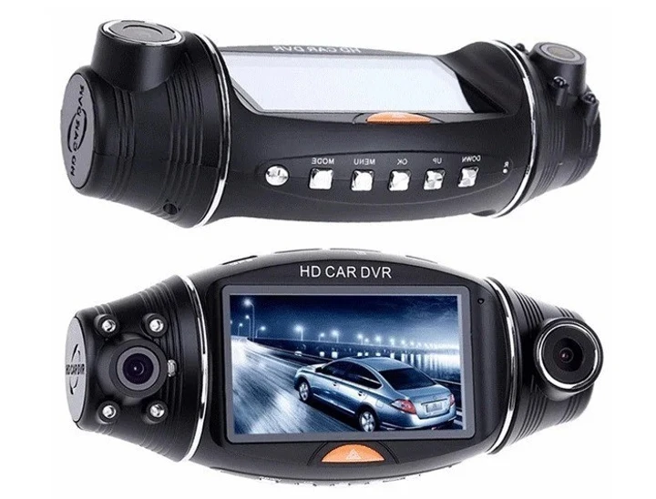 Автомобільний відеореєстратор Kers R310 GPS 2 камери Чорний, фото 1